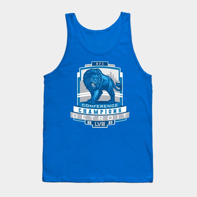 NFC Champs 2023 Lions Tank Top by Nagorniak